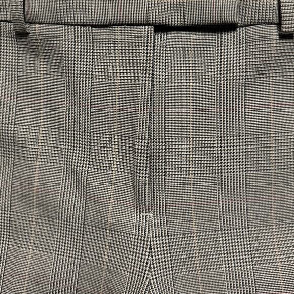 Talbots Modern Bi-Stretch High Waist Straight Pants Houndstooth Brown Size 8 - Picture 6 of 10